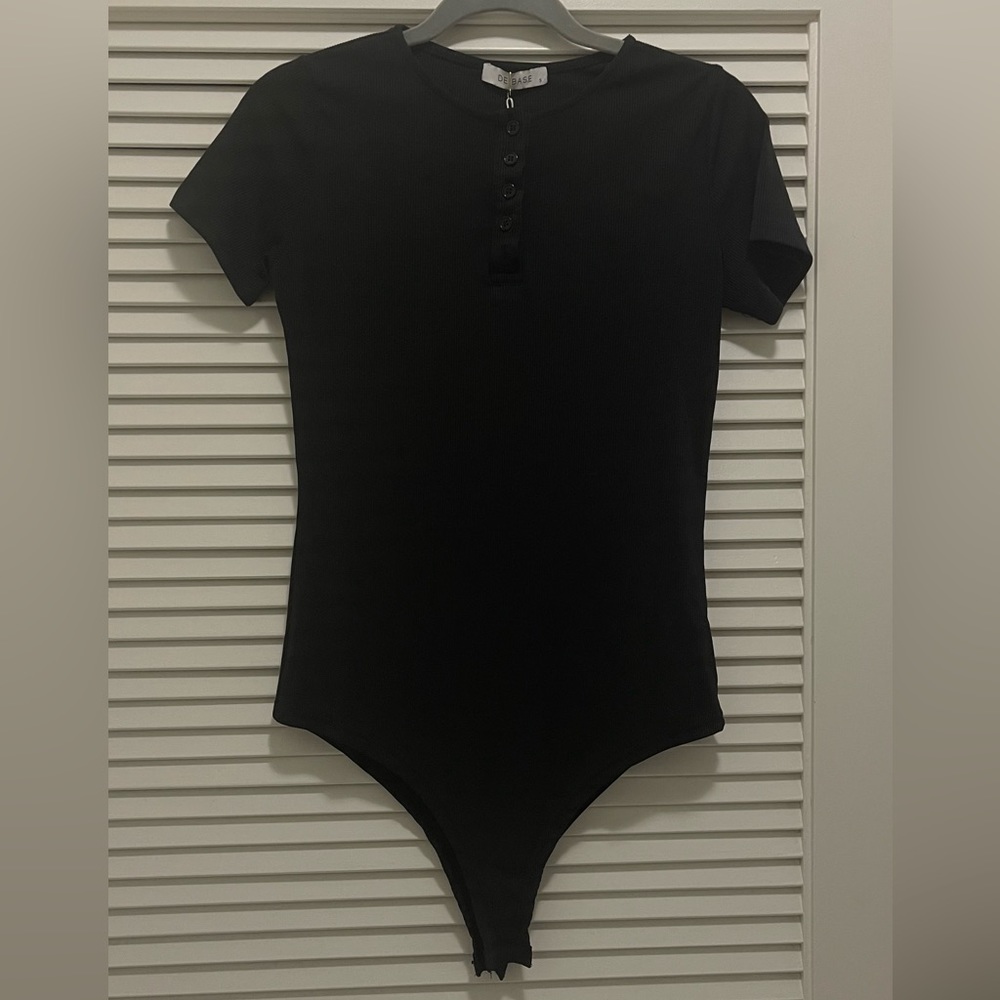 DEBASE black T-shirt bodysuit
